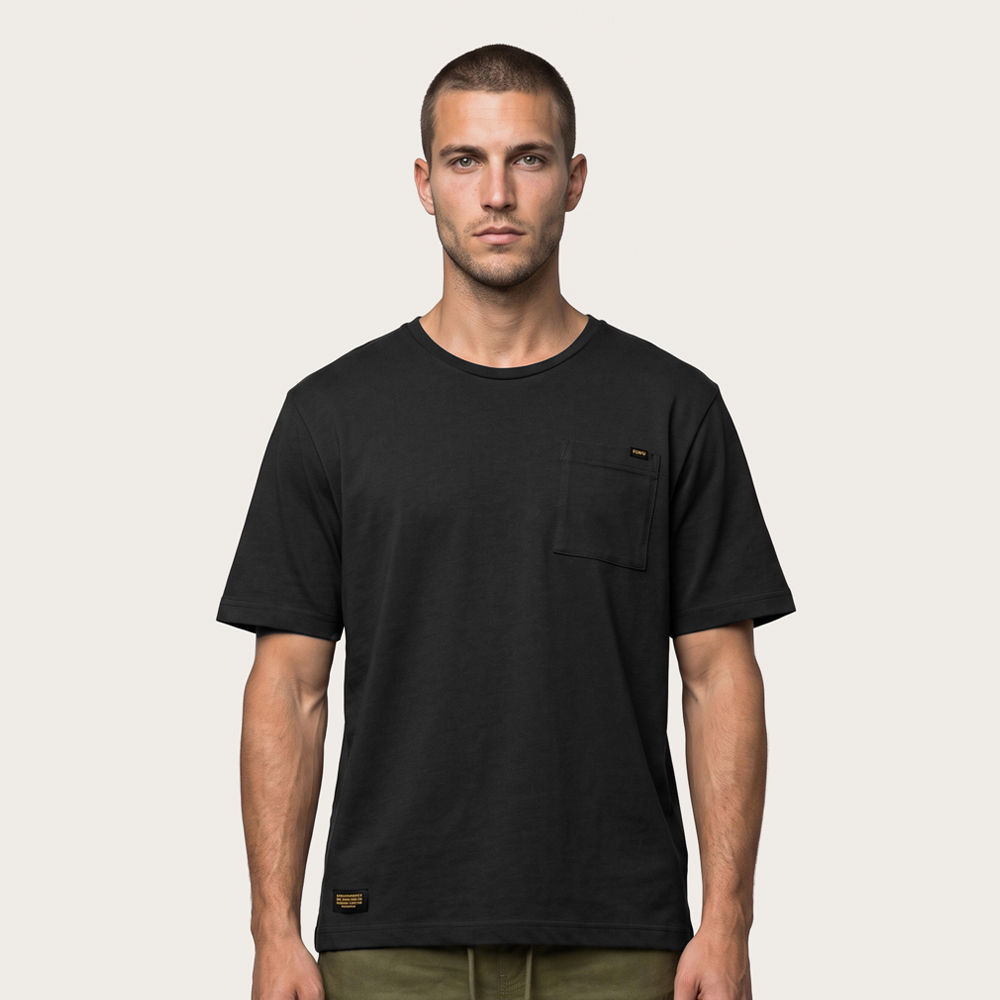 Heavyweight Pocket Tee Black