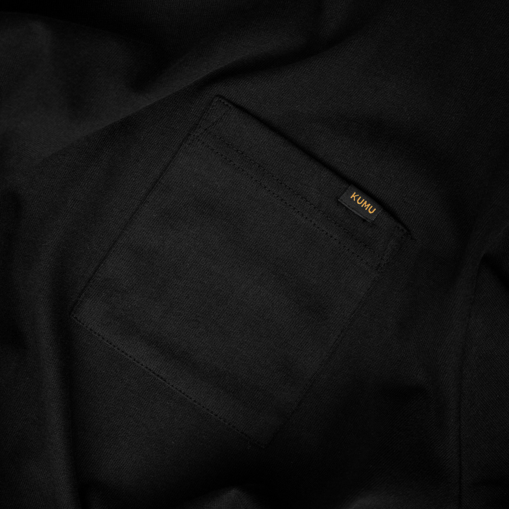 Heavyweight Pocket Tee Black – view 3