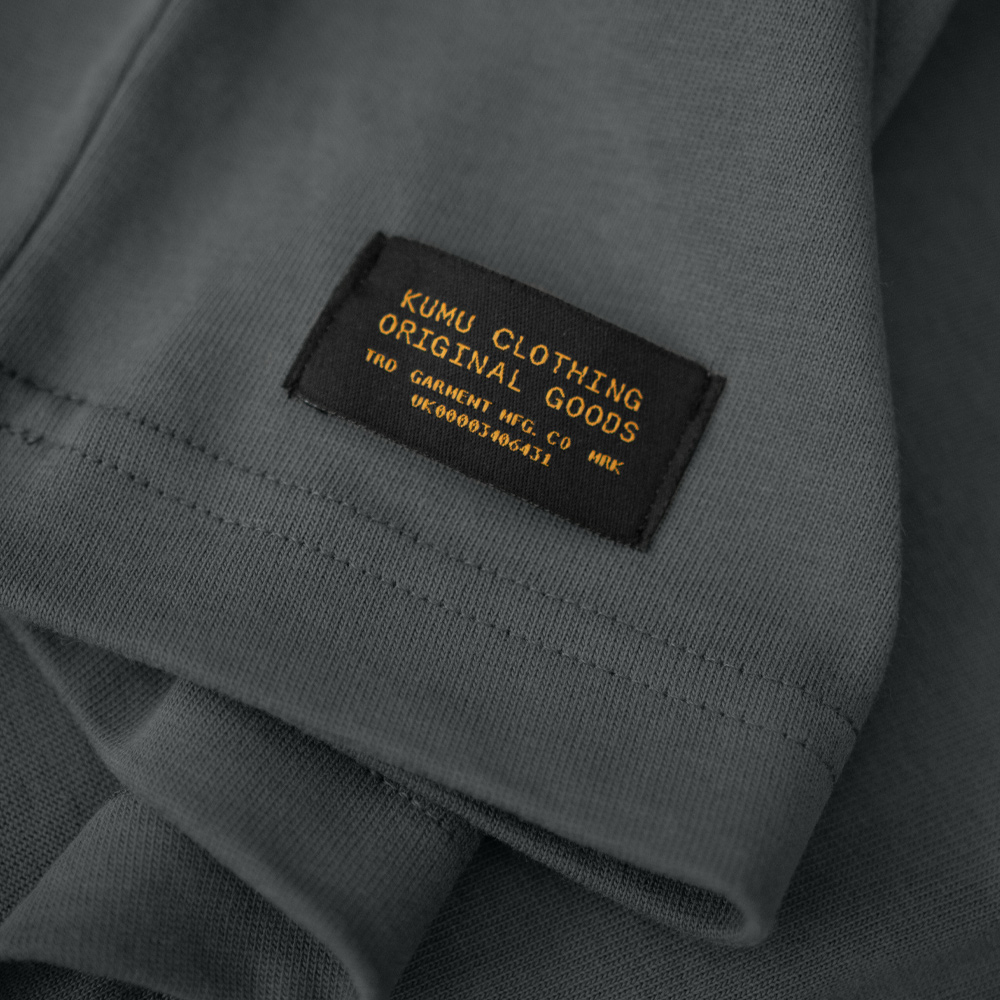 Heavyweight Pocket Tee Slate Grey – view 4