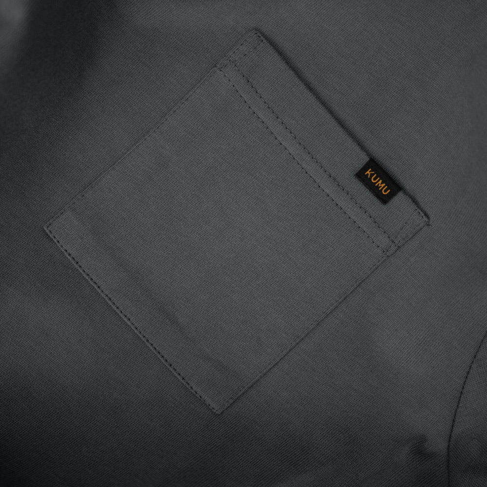 Heavyweight Pocket Tee Slate Grey – view 6