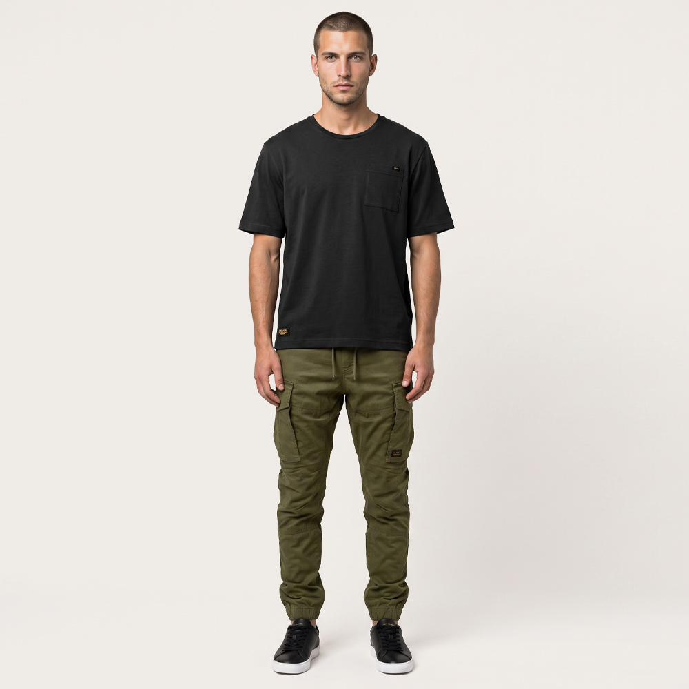 Heavyweight Pocket Tee Black – view 5