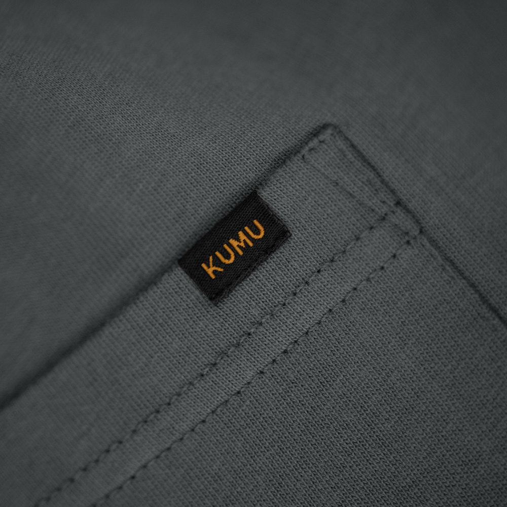 Heavyweight Pocket Tee Slate Grey – view 3
